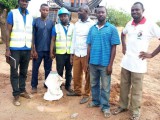 Our coordinators and community reps after completion of the drilled boreholes for the Pusiga community3