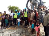 Presentation and completion of drilled borehole by mr. Yusif Lompo to the chief of the community